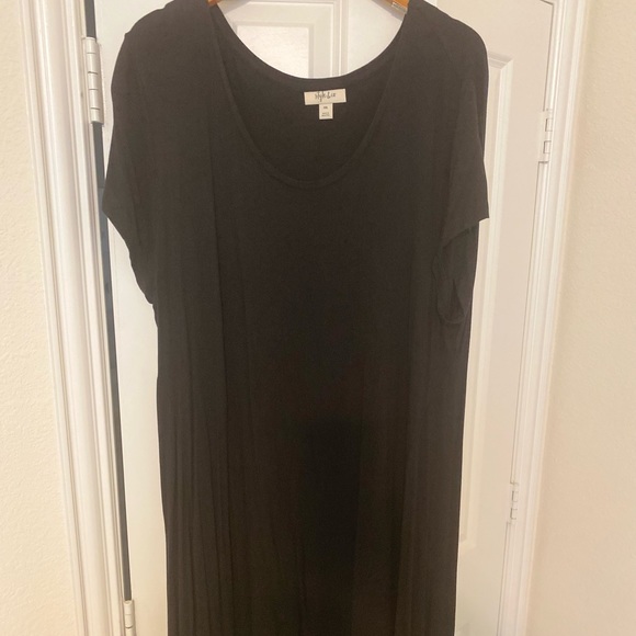 Style & Co Black T-shirt Dress - Picture 2 of 5